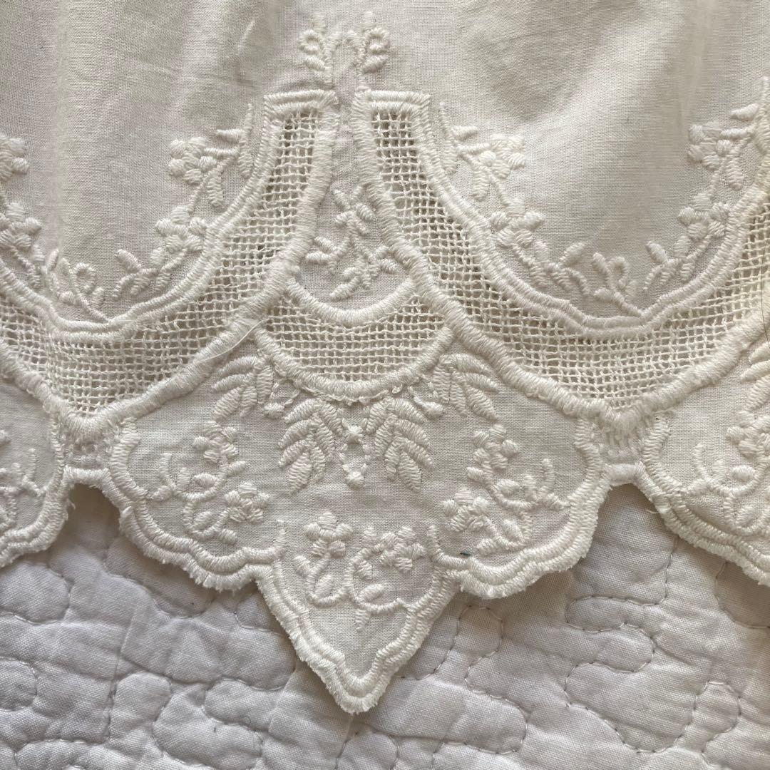 ユミ★新品★ｓｍ２★スカラップレース刺繍スカート＊着回し力抜群＊ペチにも