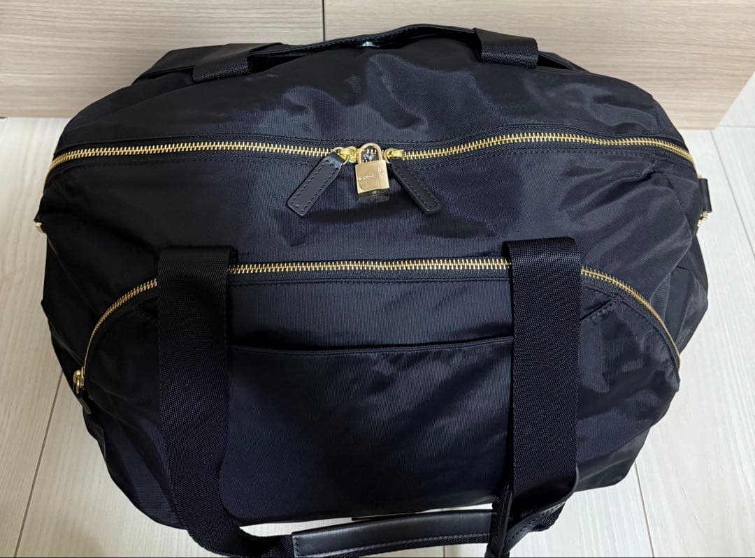 【美品】agnes b. アニエスベー 2way ボストンバッグ ナイロン 黒