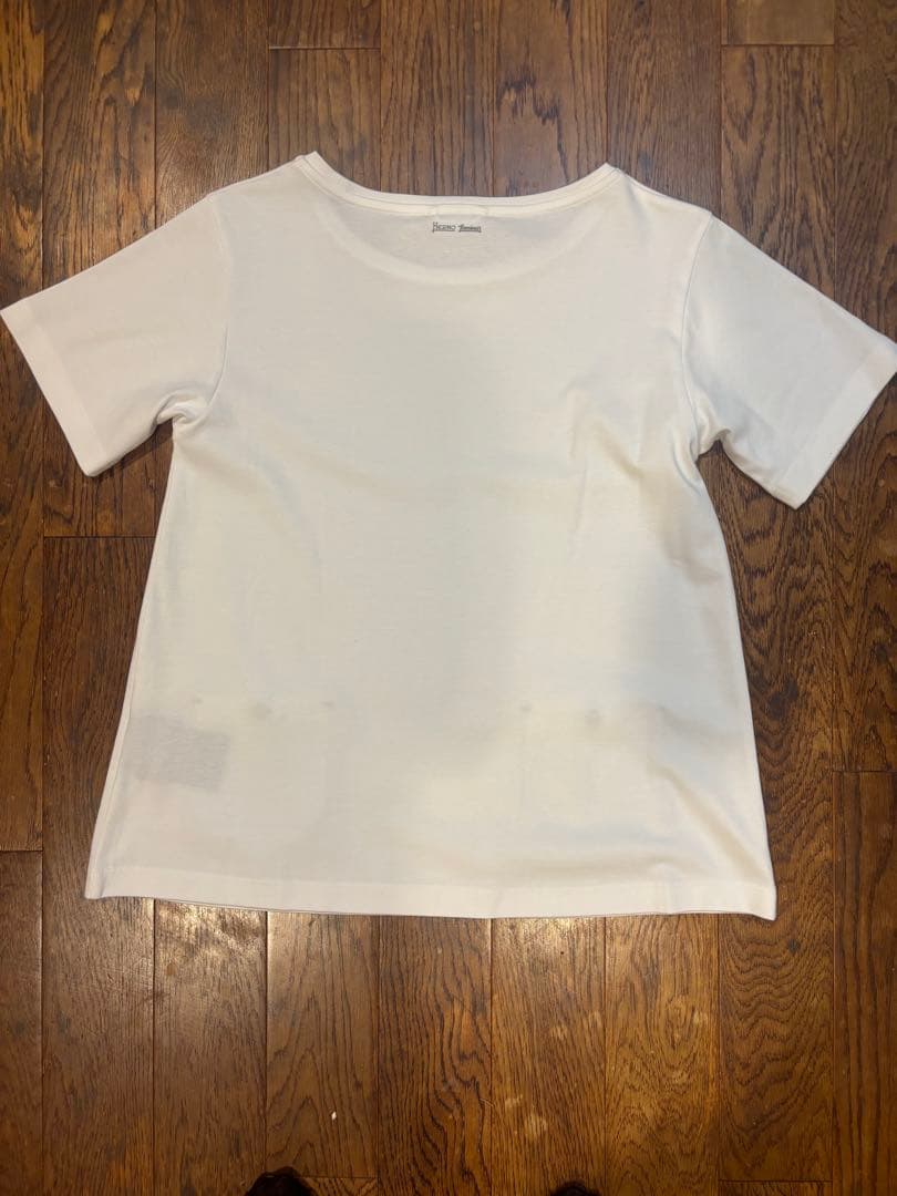 Herno Laminar ホワイト 半袖Tシャツ ポケット付き