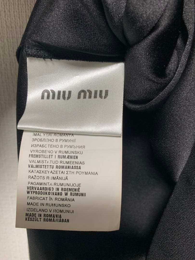 【美品】miu miu ワンピース ブラック