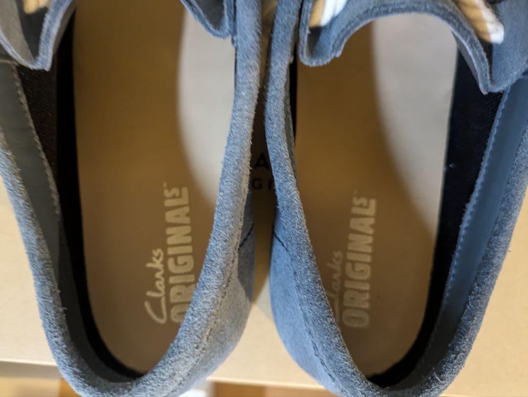 Clarks クラークス ワラビーGTX ブルーグレー UK7 カスタム品