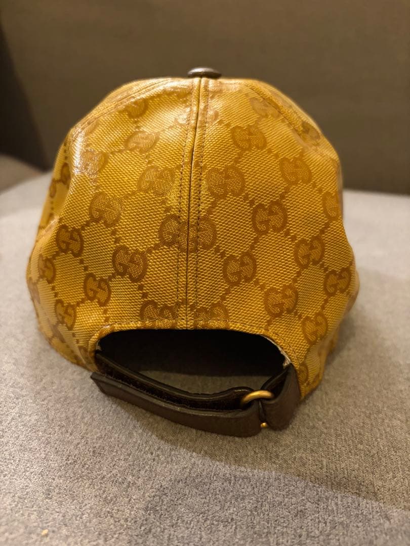 美品　GUCCI adidas コラボキャップ GG柄 ベースボールキャップ M