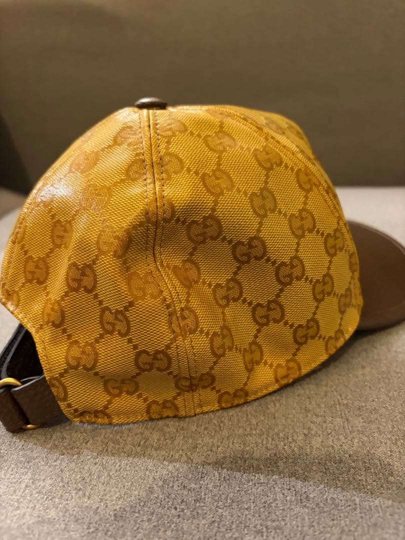 美品　GUCCI adidas コラボキャップ GG柄 ベースボールキャップ M