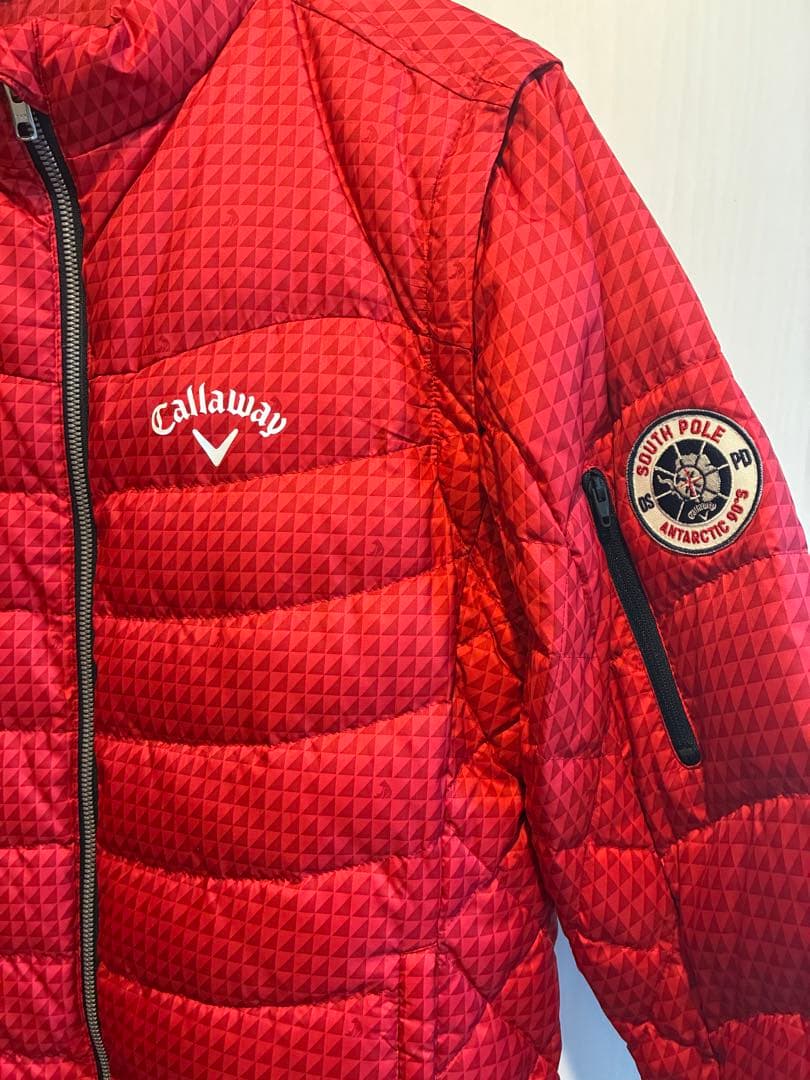 Callaway キャロウェイ 2WAY 中綿ジャケット ベスト レッド