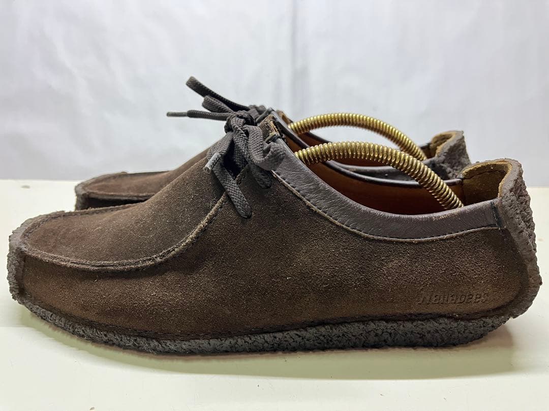 綺麗 clarks クラークス ワラビー ナタリー レザーブーツ 茶 靴 8.5