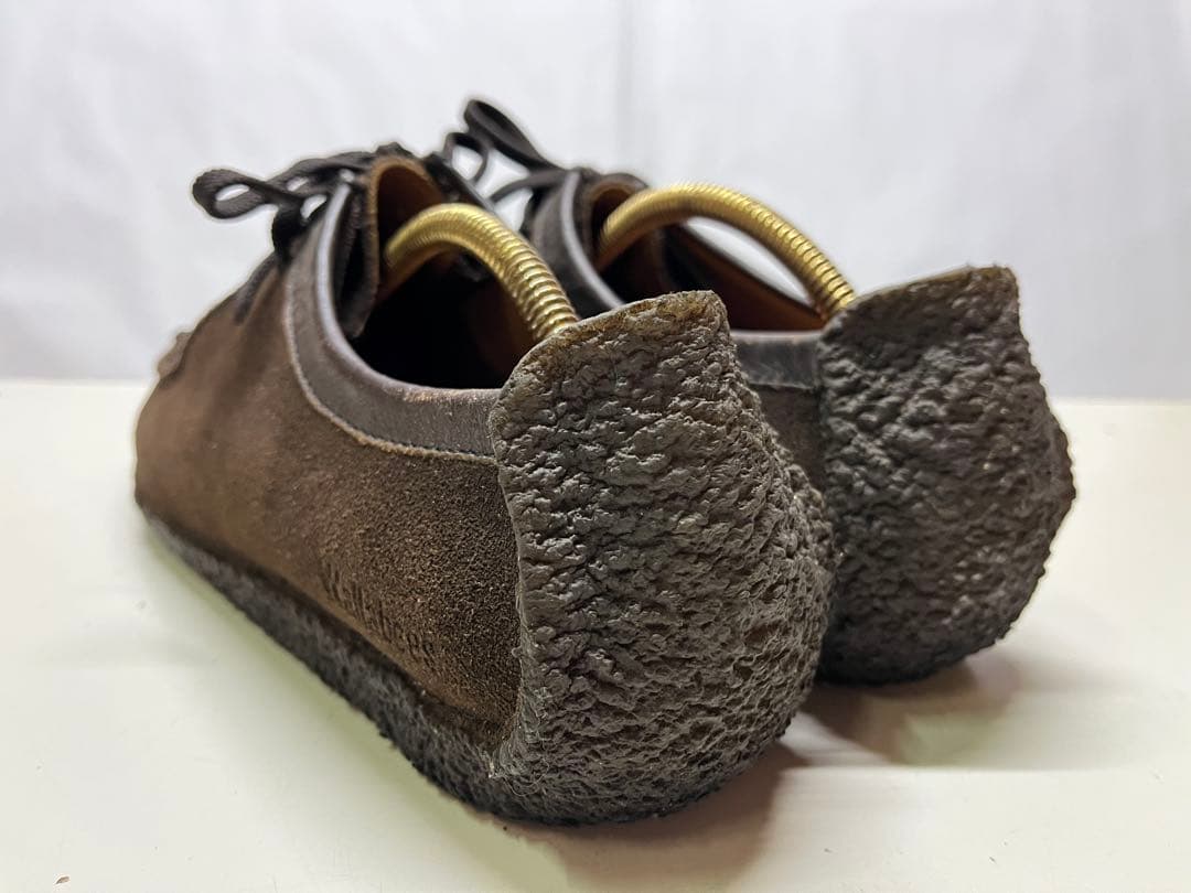 綺麗 clarks クラークス ワラビー ナタリー レザーブーツ 茶 靴 8.5