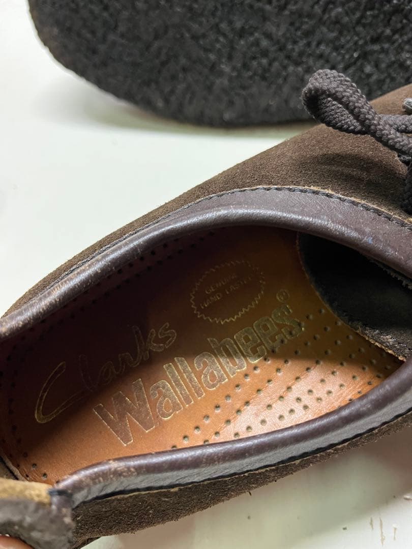 綺麗 clarks クラークス ワラビー ナタリー レザーブーツ 茶 靴 8.5
