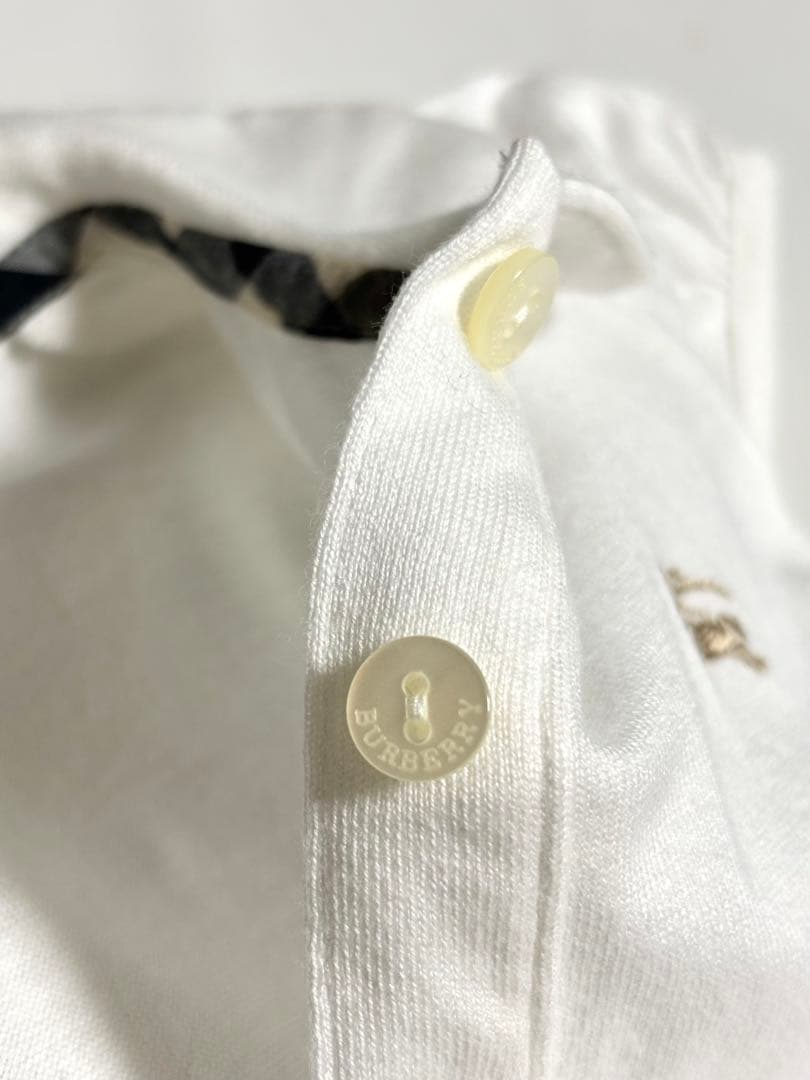 美品BURBERRY半袖ワンピース80女の子キッズ正規品子供服バーバリー