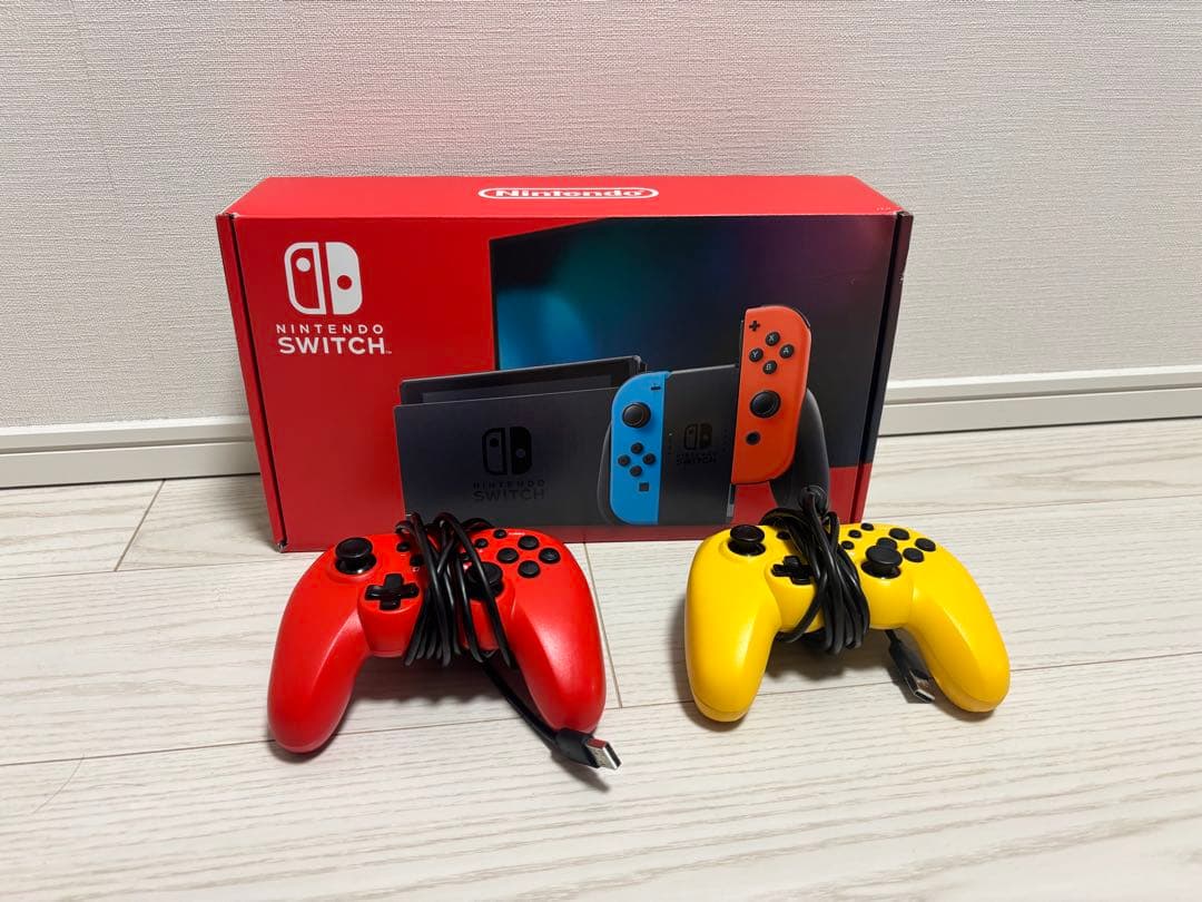 Nintendo Switch 本体 ネオンブルー/レッド コントローラー2個付