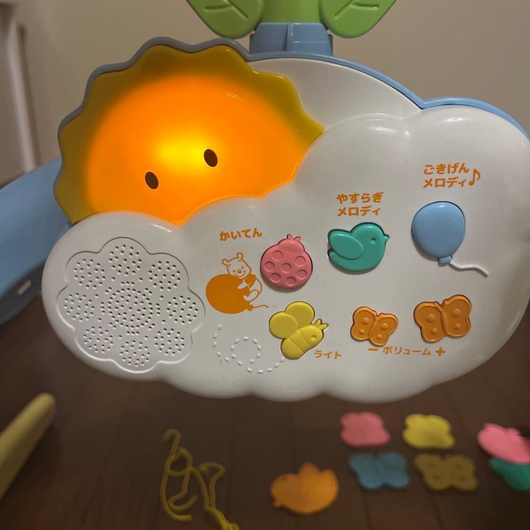 美品⭐︎くまのプーさん　えらべる回転6WAYジムにへんしんメリー　プーメリー