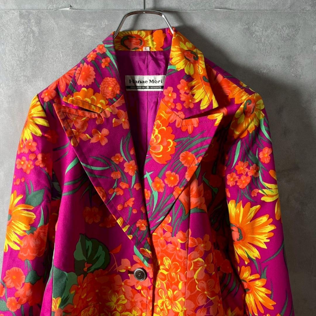 希少 70s HANAE MORI by DESCENTE テーラード N710