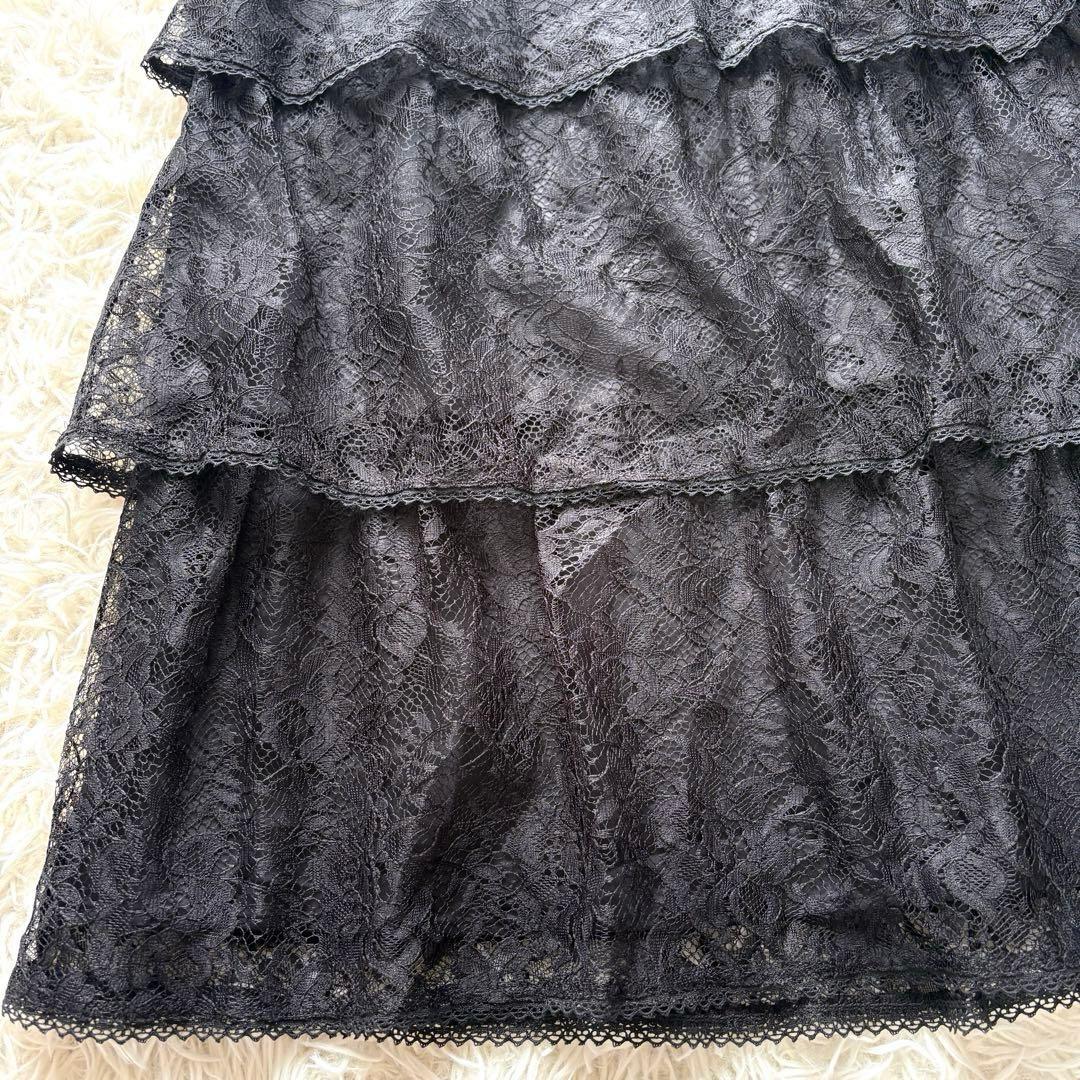 【未使用　タグ付き】40 リボン　花柄　エムズグレイシー　レース　ワンピース