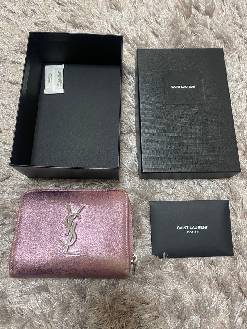 【最終値下】YSL サンローラン / カサンドラメタリックウォレット