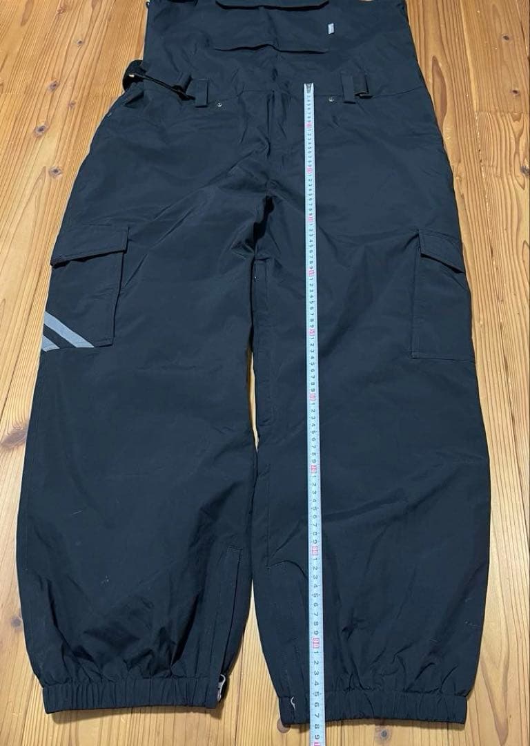 namelessage ビブパンツ スノーボード オーバーオール サロペット 黒