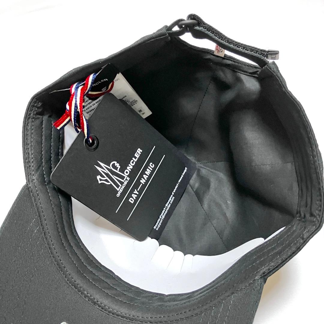 新品 MONCLER 24ss ロゴキャップ ブラック 黒 18193
