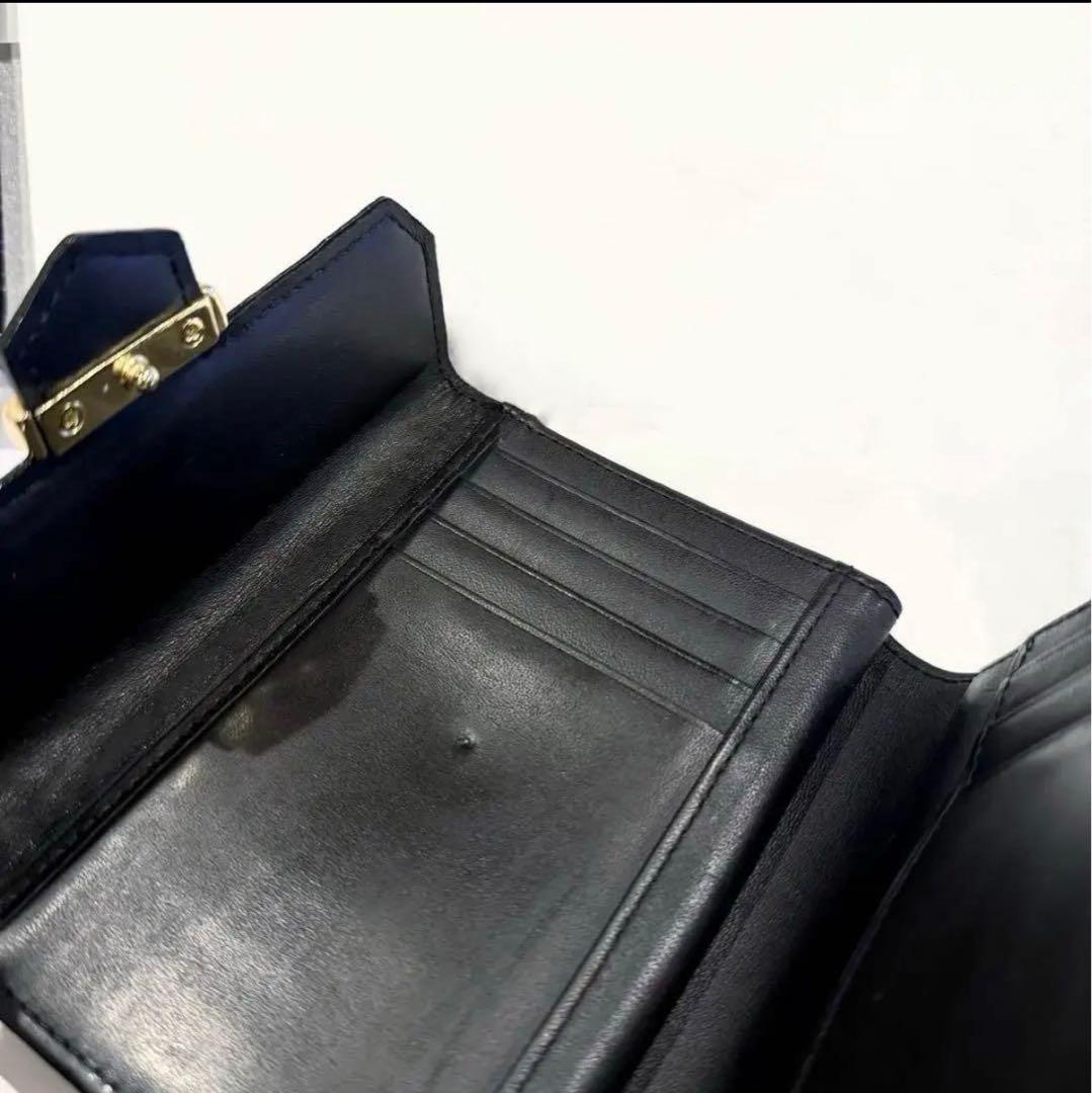 極美品‼️イブサンローラン ブラック 財布 廃盤品 クロコ型押し 希少 高級感