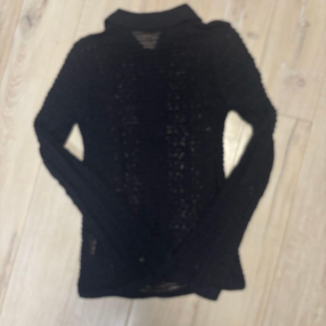anuke Mix Knit Shirts ネイビー