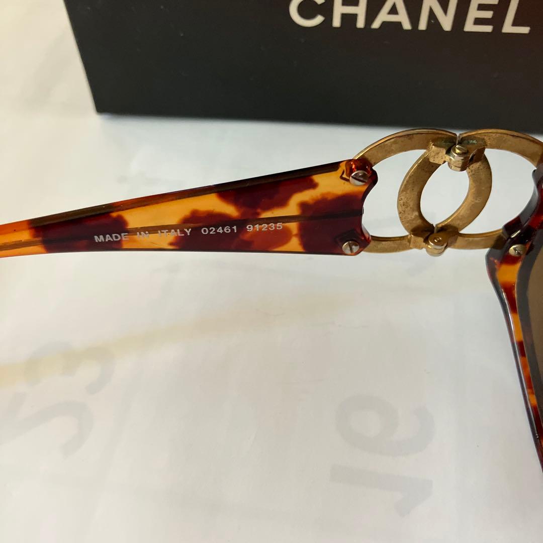 CHANEL べっ甲 サングラス ロゴ付き
