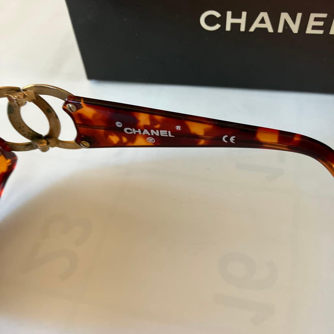 CHANEL べっ甲 サングラス ロゴ付き