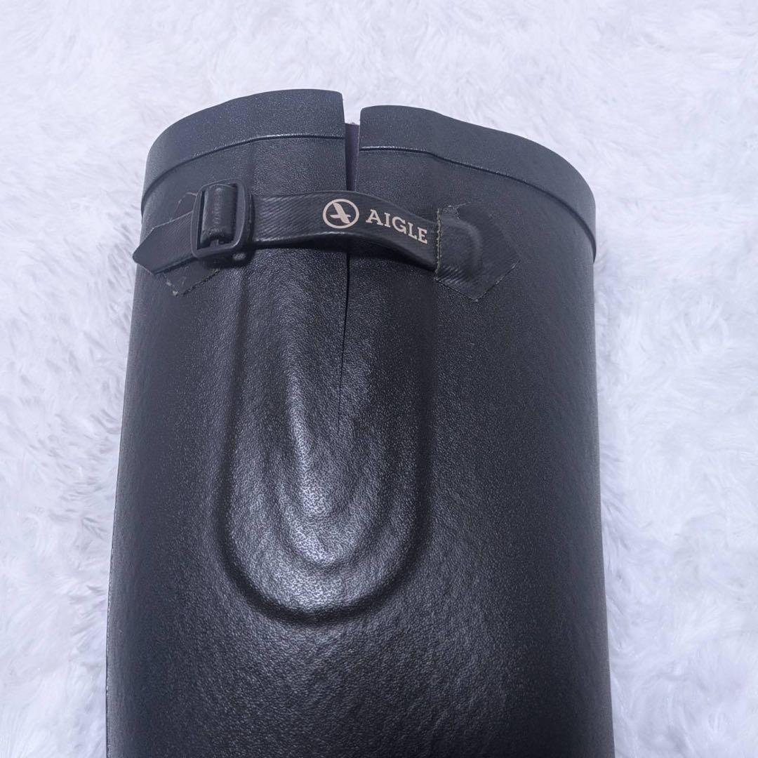 AIGLE エーグル レインシューズ 長靴23.5cm ダークブラウン