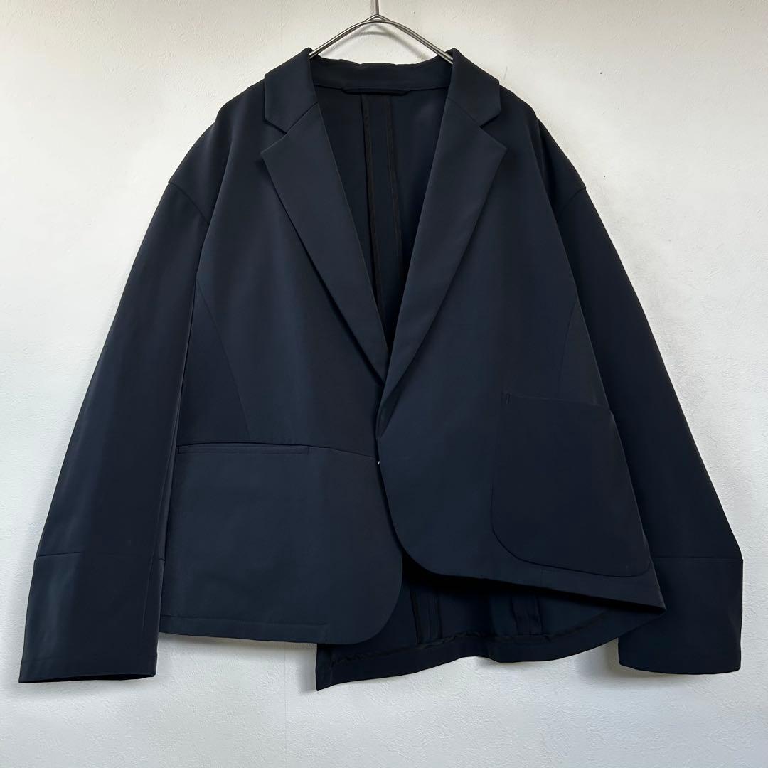 【匿名配送】zucca ズッカ テーラードジャケット トラベルジャケット 紺