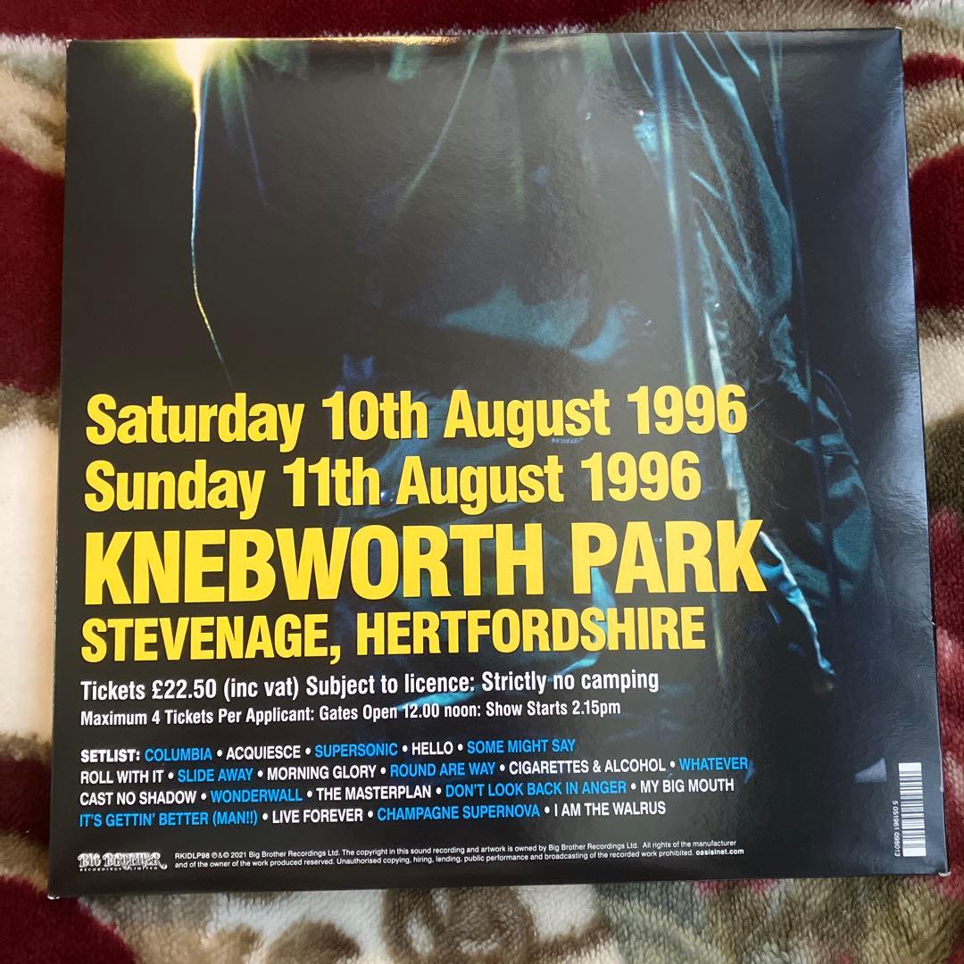 oasis Knebworth 1996 レコード
