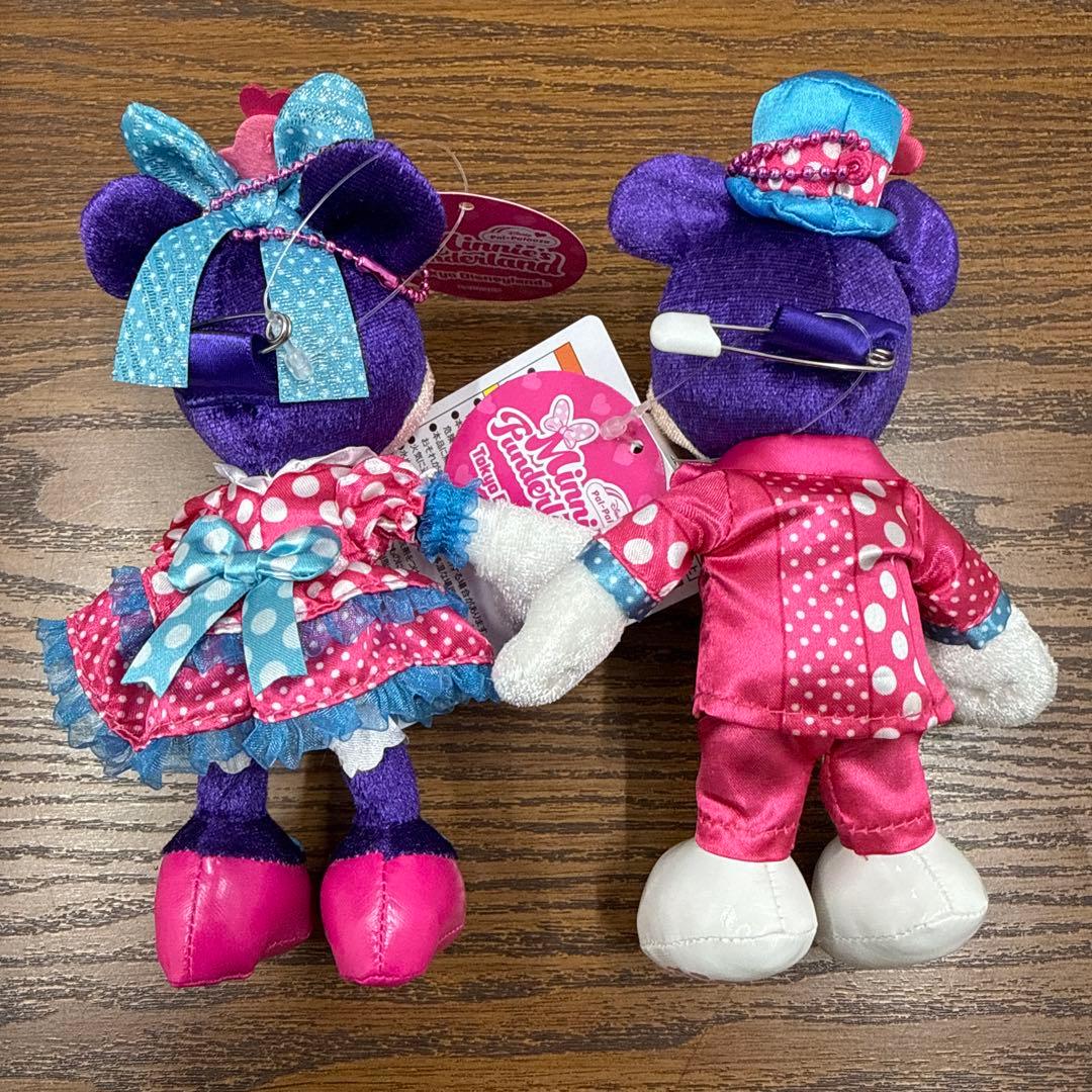 東京ディズニーランド パルパルーザ ミニー ぬいぐるみバッジ ミッキー ぬいば