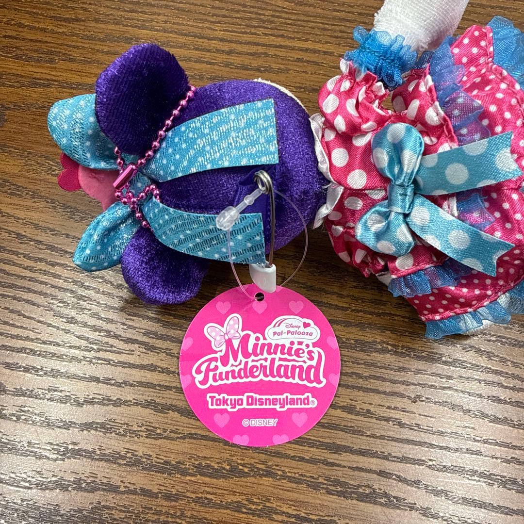 東京ディズニーランド パルパルーザ ミニー ぬいぐるみバッジ ミッキー ぬいば
