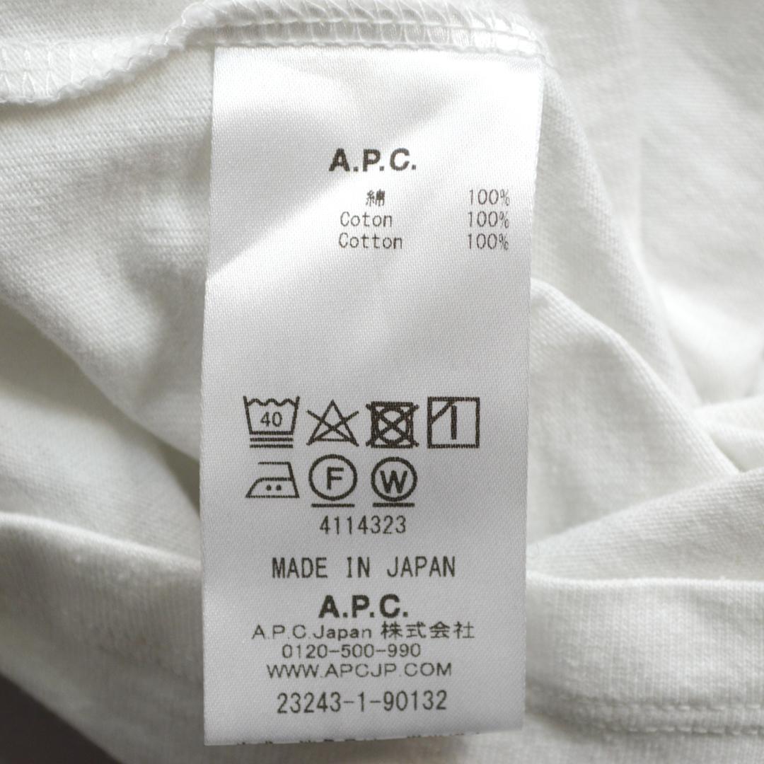 【美品】A.P.Cアーペーセー日本製RUE MADAME Paris Tシャツ.