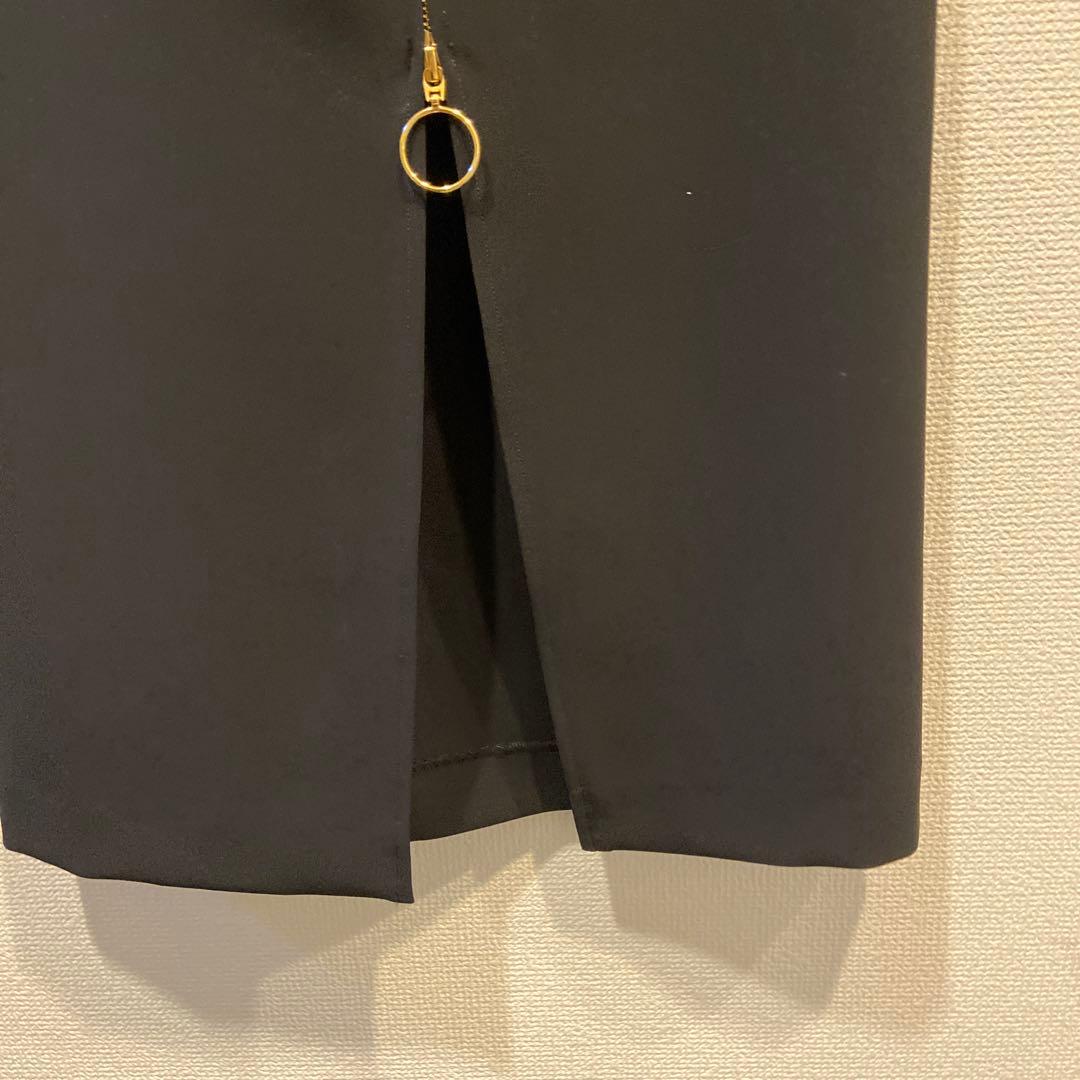 NOBLE ショルダーサロペットフープジップスカート