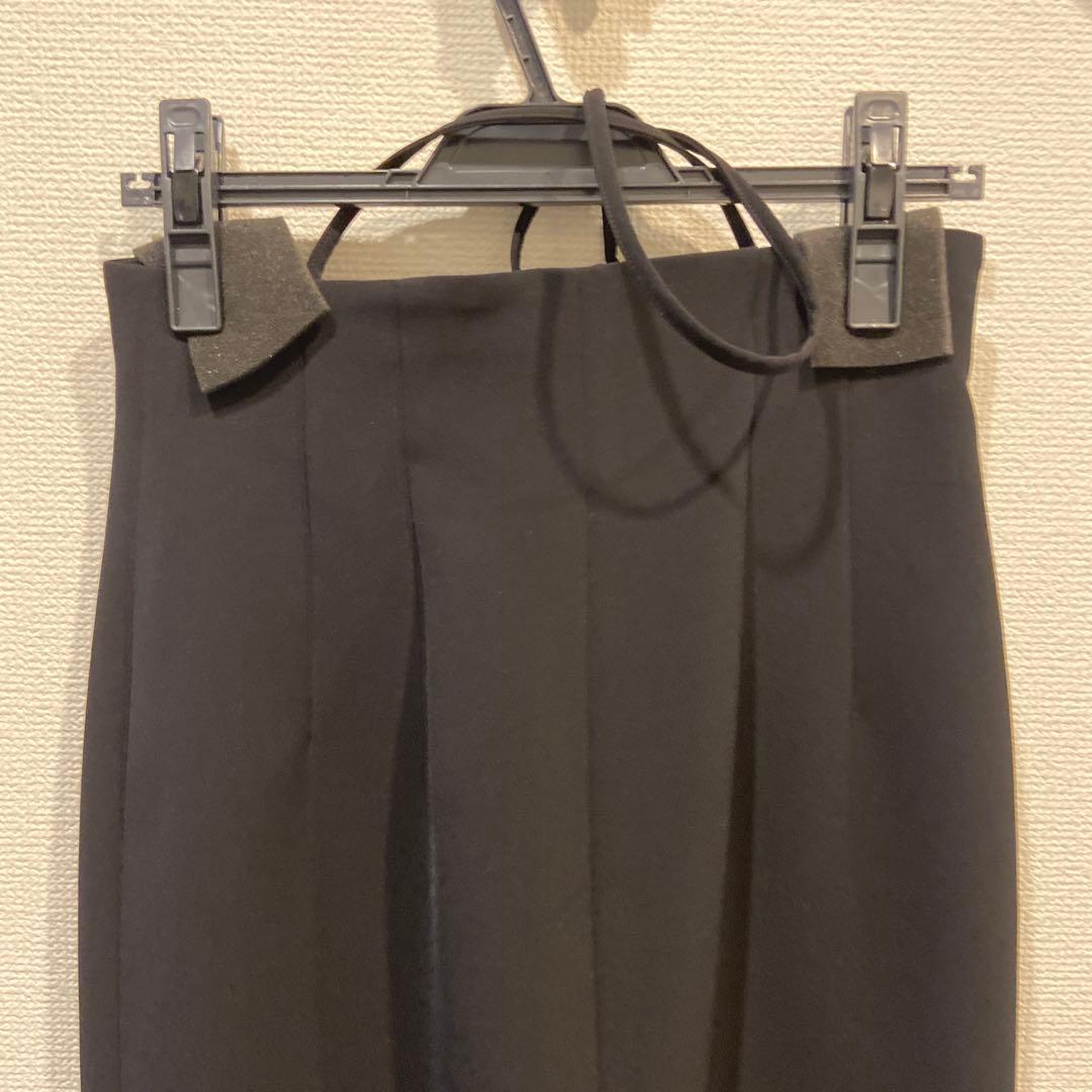 NOBLE ショルダーサロペットフープジップスカート
