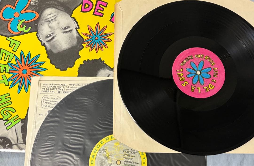 希少2枚組 De La Soul 3 Feet High and Rising