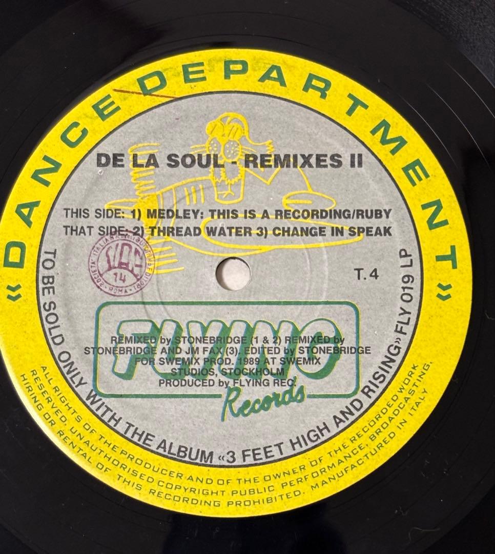 希少2枚組 De La Soul 3 Feet High and Rising
