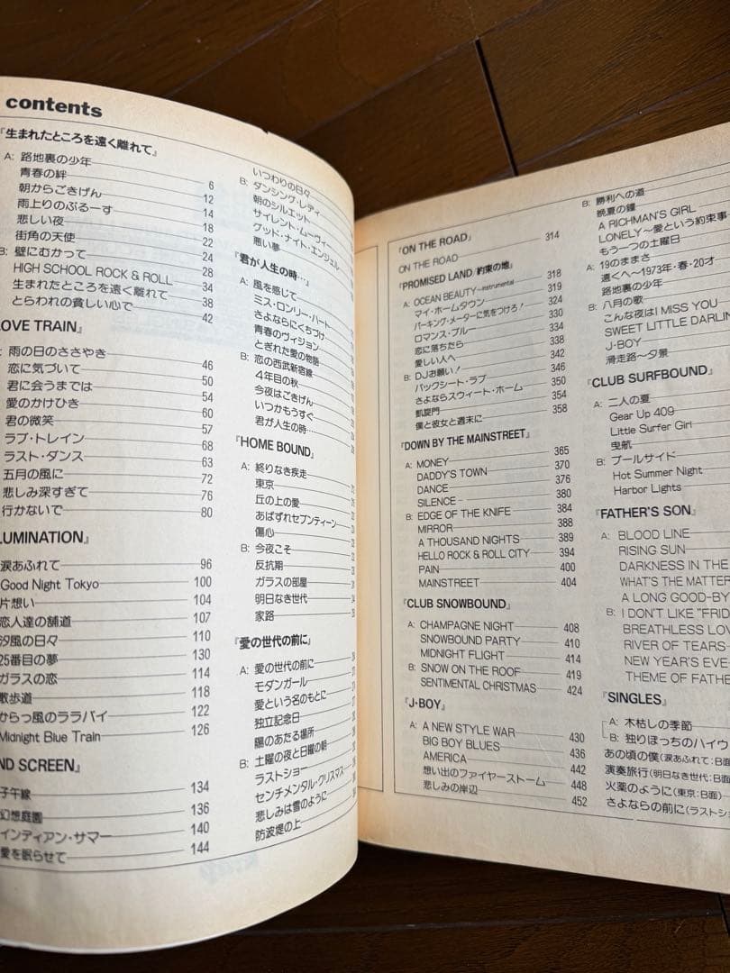 【昭和63年発行／浜田省吾 全曲集 ギター弾き語り】