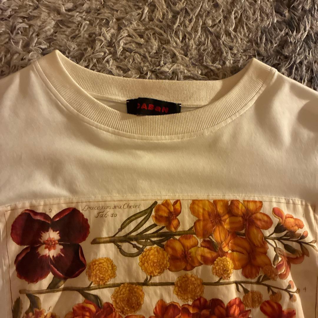 CABAN フラワープリント 半袖Tシャツ