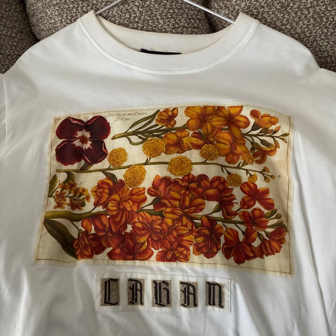 CABAN フラワープリント 半袖Tシャツ