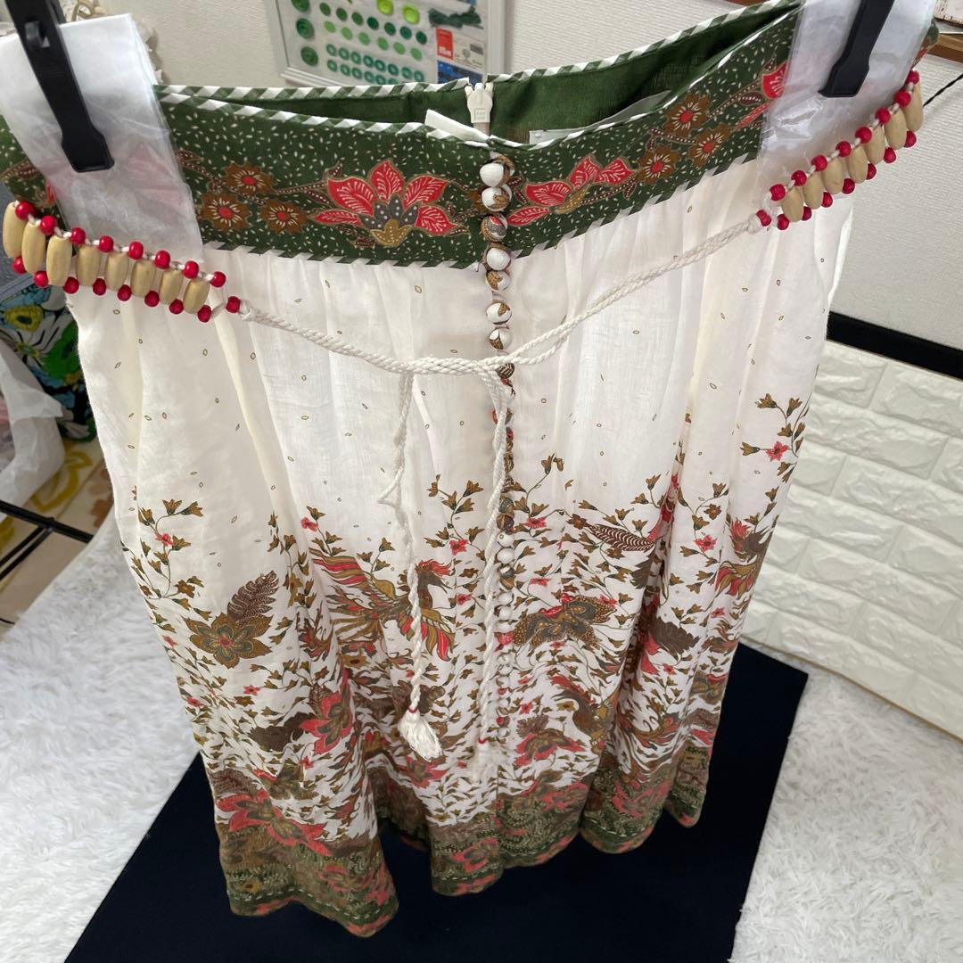 ZIMMERMANN/ジマーマン、マキシ丈スカート、エスニック柄、ビーズ