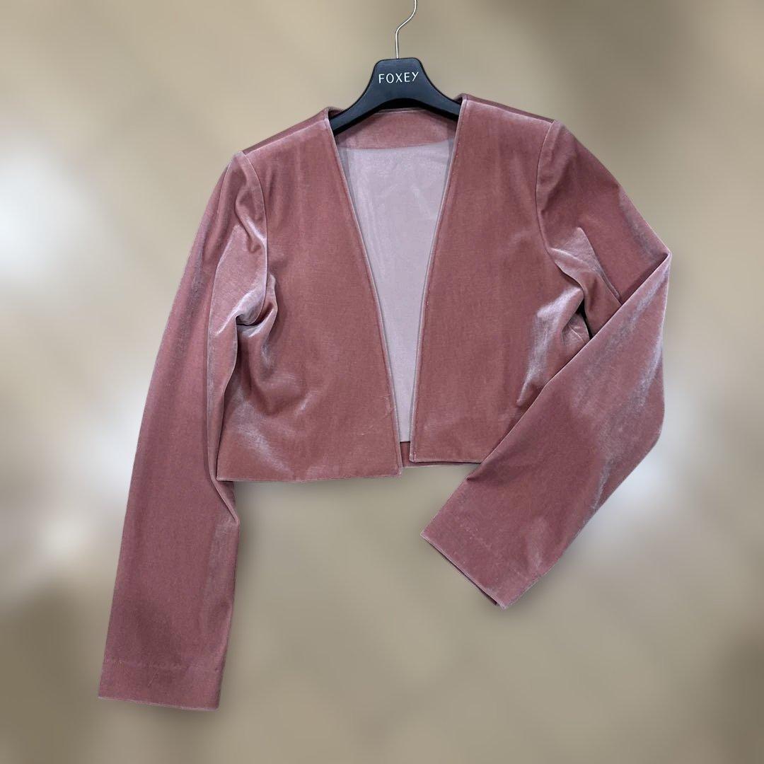 フォクシー40 ベロアボレロ　ローズ　現行品