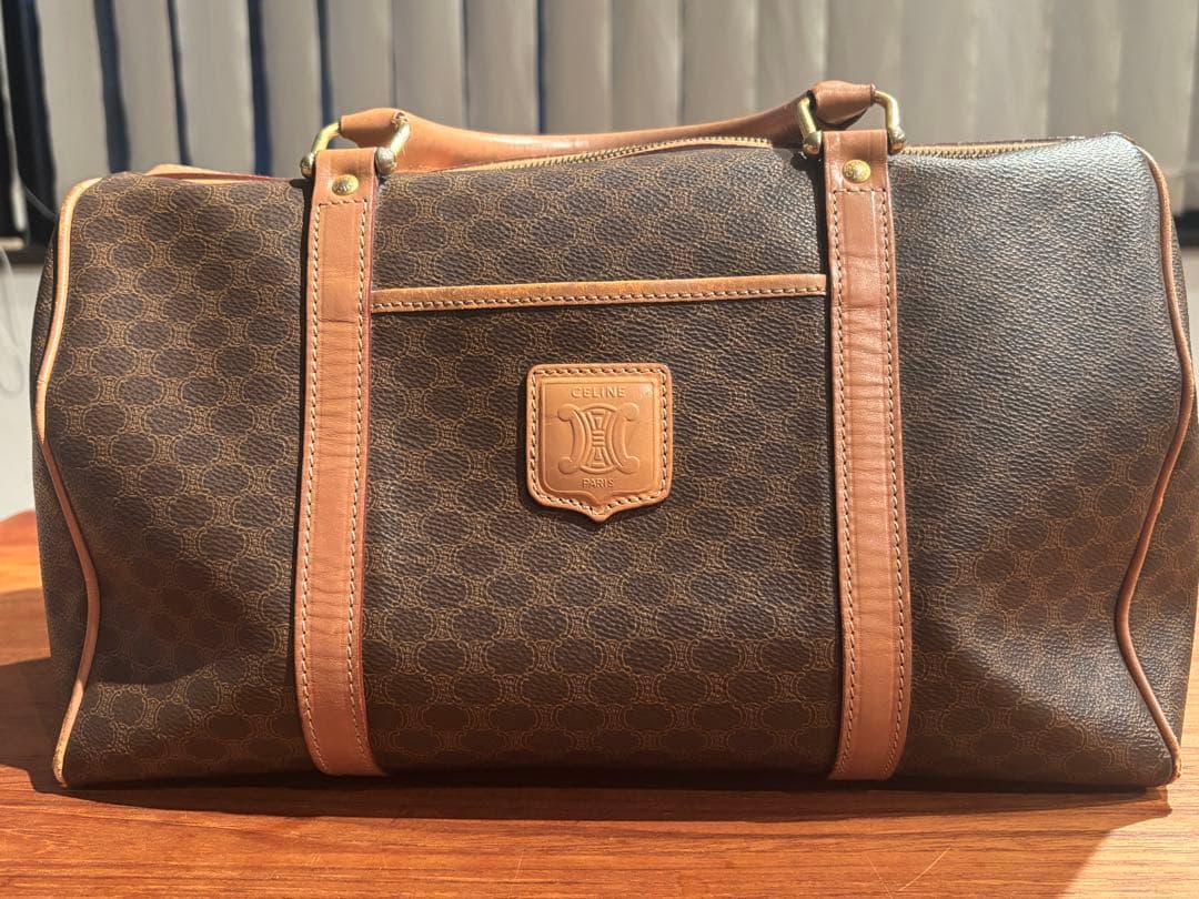 【正規品】【早い者勝ち】 CELINE ボストンバッグ マカダム柄 ヴィンテージ