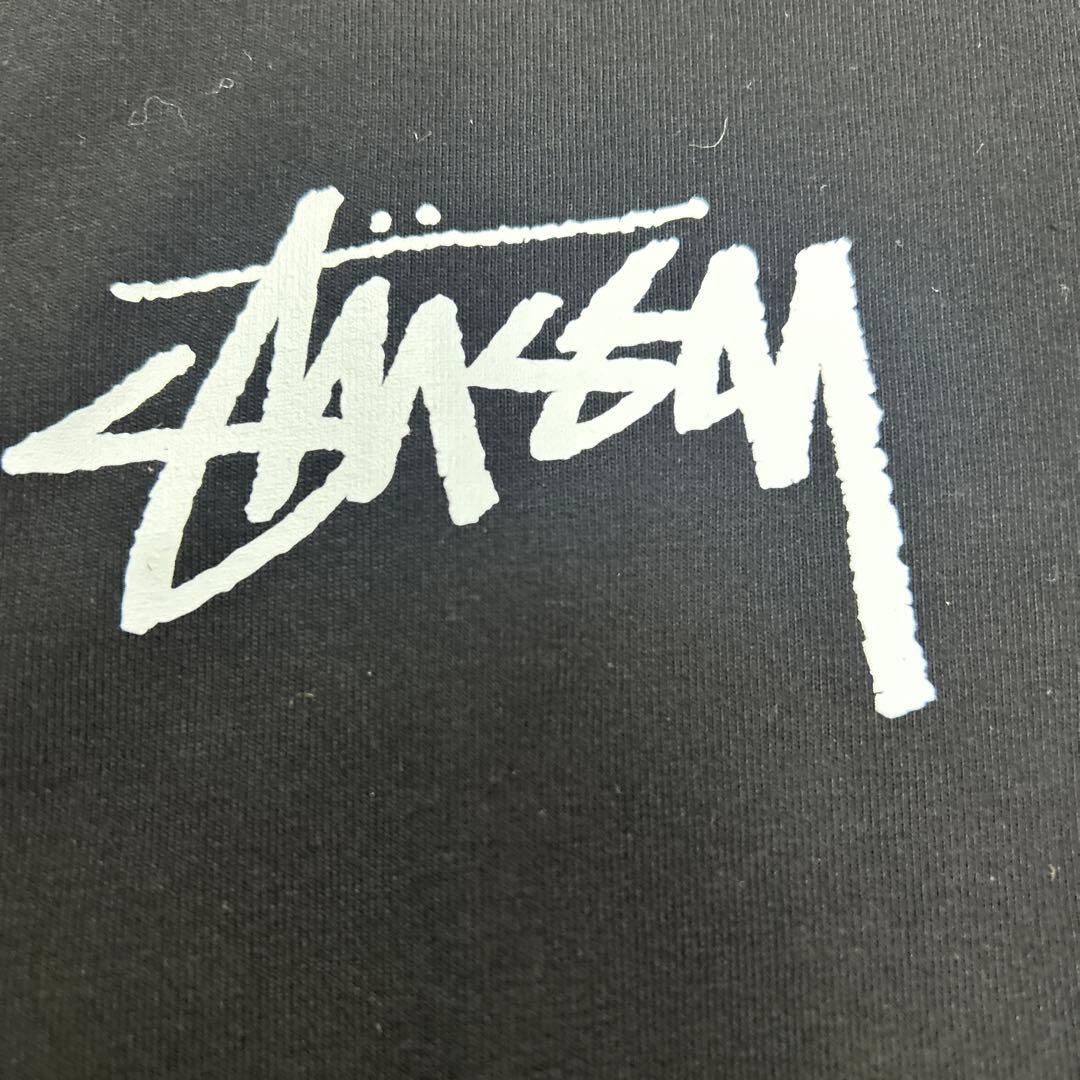 STUSSY 猫イラスト Tシャツ 黒　M