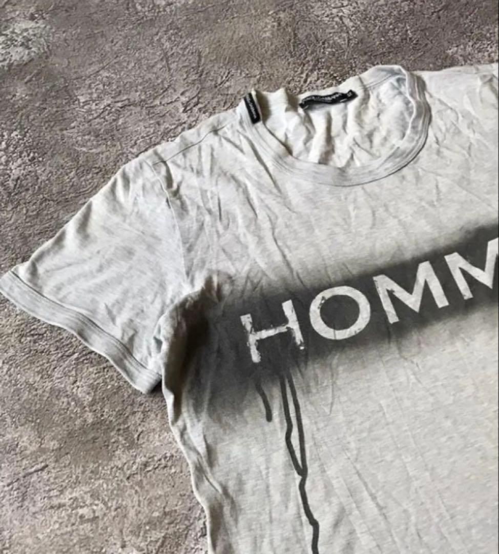 【激レア】　ドルチェアンドガッパーナー　ドルガバ　HOMME グレー Tシャツ
