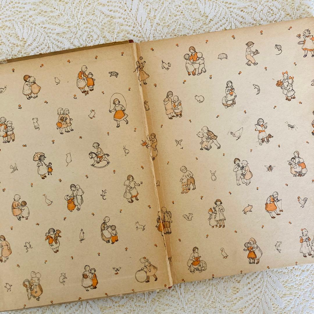 洋書　古書　ドイツ語のアンティーク楽譜絵本♪　イーダ・ボハッタの愛らしい挿絵