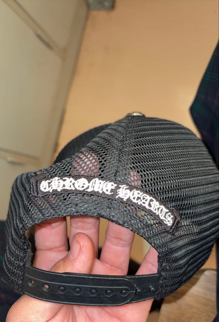CHROME HEARTS リップ刺繍キャップ ブラック海外輸入品