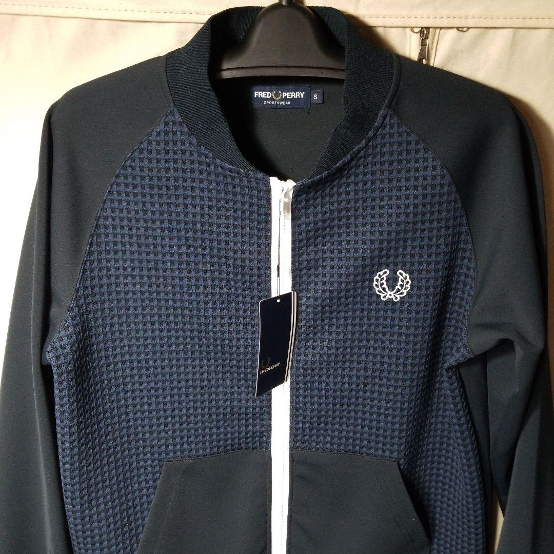 FRED PERRY ネイビー ジャージジャケット