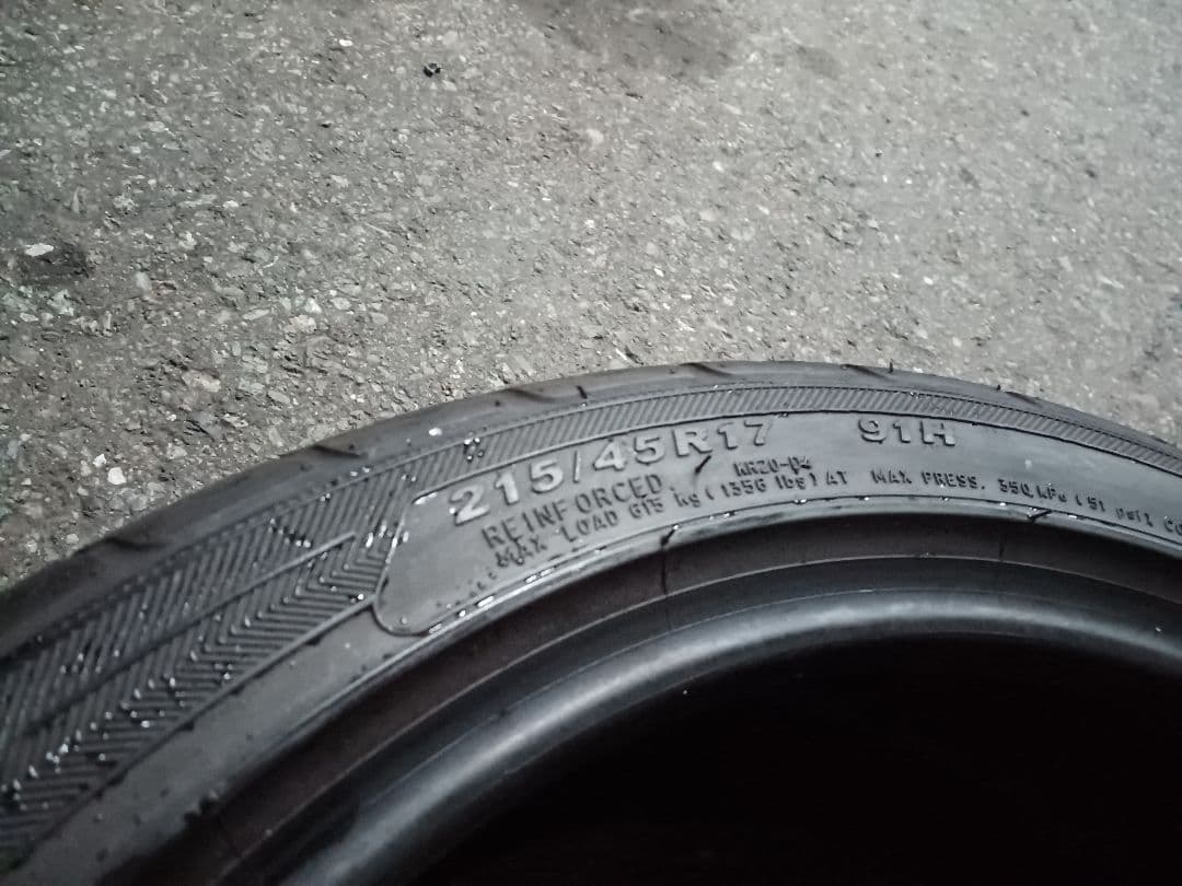 【送料無料】215/45R17 2本　2023年製造　ケンダ　カイザー