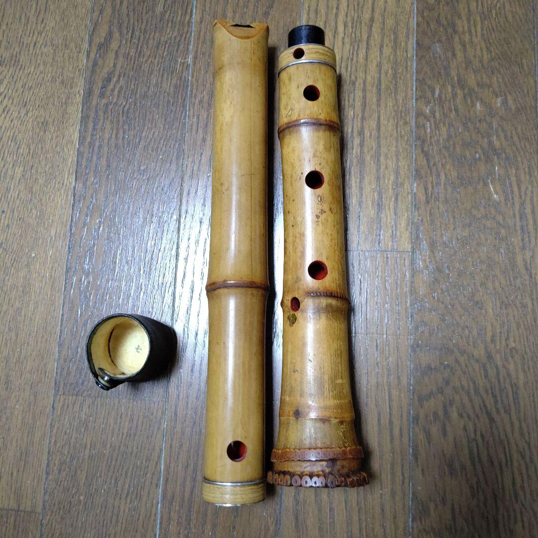 在銘尺八（精華）一尺八寸管　七孔　検　和楽器　尺八　虚無僧　伝統音楽
