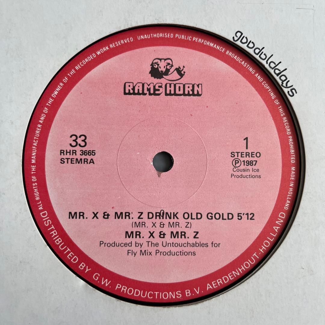 Mr. X & Mr. Z Drink Old Gold ジャケ付オランダ盤 ②