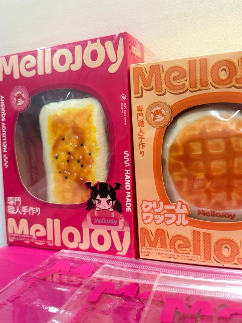 【３種セット】メロジョイスクイーズ♡クリームワッフル&焼き餅♡