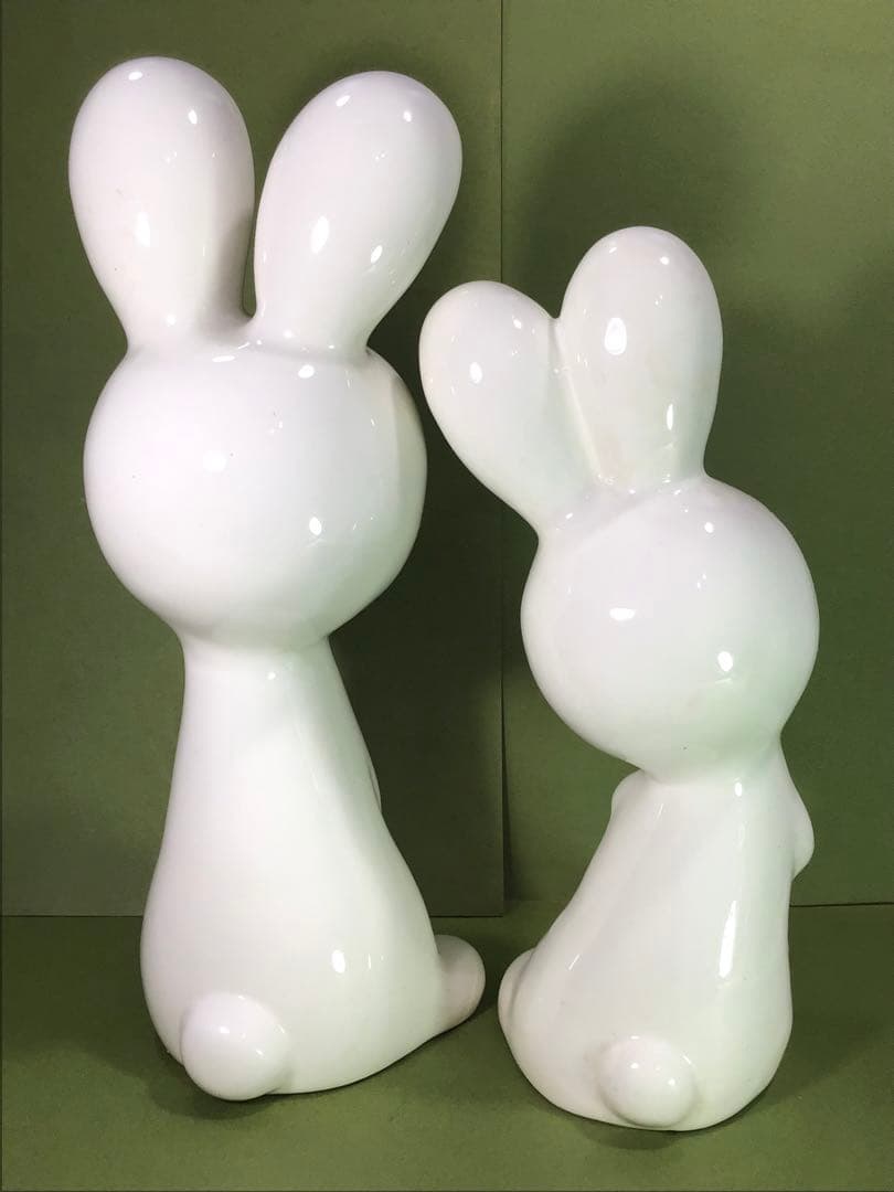 昭和レトロ 可愛い うさぎ 兎 陶器 人形 宇山あゆみ 内藤ルネ 水森亜土 玩具