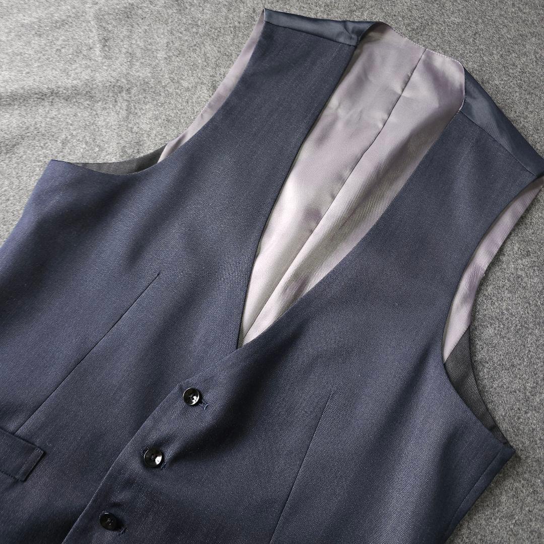 【スーツセレクト】2WAYリバーシブル メンズジレ ベスト スリーピースA6 L